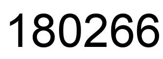 Número 180266 imagen negro