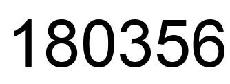 Número 180356 imagen negro