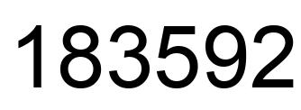 Número 183592 imagen negro