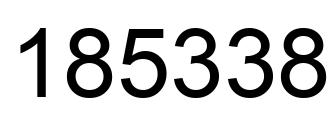 Número 185338 imagen negro