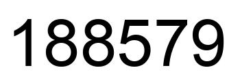 Número 188579 imagen negro