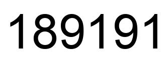 Número 189191 imagen negro