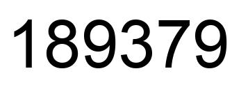 Número 189379 imagen negro