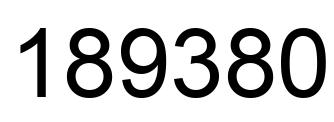 Número 189380 imagen negro