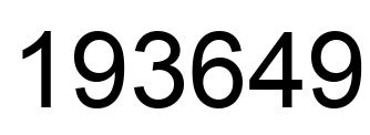 Número 193649 imagen negro