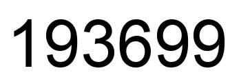 Número 193699 imagen negro