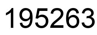 Número 195263 imagen negro