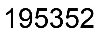 Número 195352 imagen negro