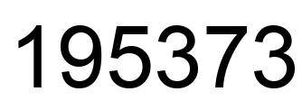 Número 195373 imagen negro