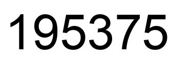Número 195375 imagen negro