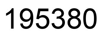 Número 195380 imagen negro