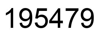 Número 195479 imagen negro