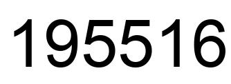 Number 195516 black image