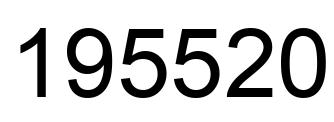 Number 195520 black image