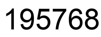 Número 195768 imagen negro