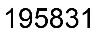 Número 195831 imagen negro