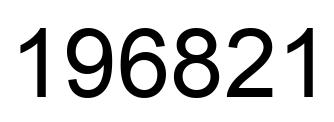 Number 196821 black image