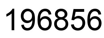 Número 196856 imagen negro