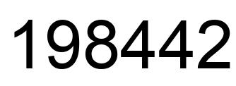 Número 198442 imagen negro