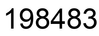 Número 198483 imagen negro
