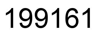 Number 199161 black image