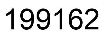 Number 199162 black image