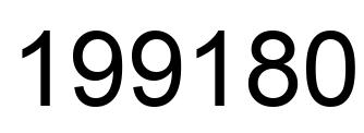 Number 199180 black image