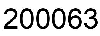 Number 200063 black image
