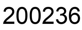Número 200236 imagen negro