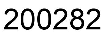 Number 200282 black image