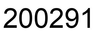 Number 200291 black image