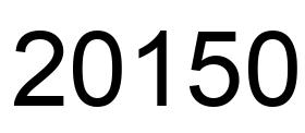 Number 20150 black image