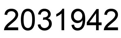 Número 2031942 imagen negro