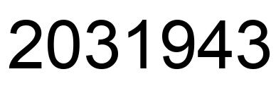 Número 2031943 imagen negro