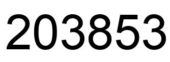 Número 203853 imagen negro