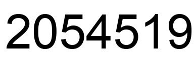 Number 2054519 black image
