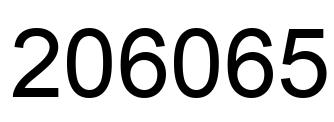 Número 206065 imagen negro
