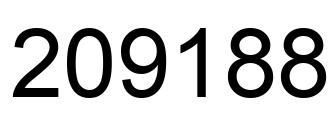 Número 209188 imagen negro