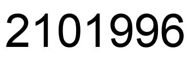 Number 2101996 black image
