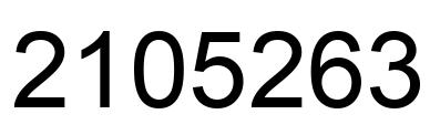 Number 2105263 black image