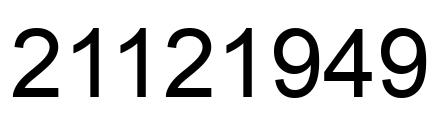 Número 21121949 imagen negro