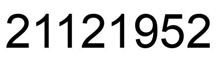 Número 21121952 imagen negro
