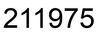 Number 211975 black image