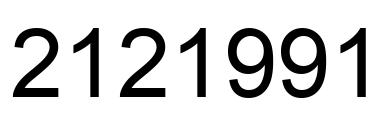 Number 2121991 black image