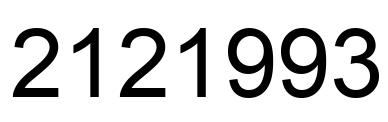 Number 2121993 black image