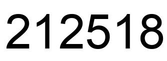 Número 212518 imagen negro