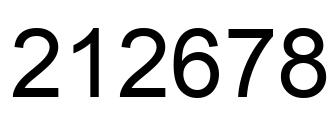 Número 212678 imagen negro