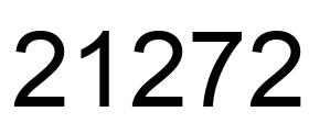 Number 21272 black image