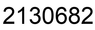 Número 2130682 imagen negro