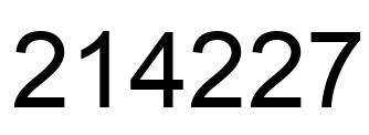 Número 214227 imagen negro